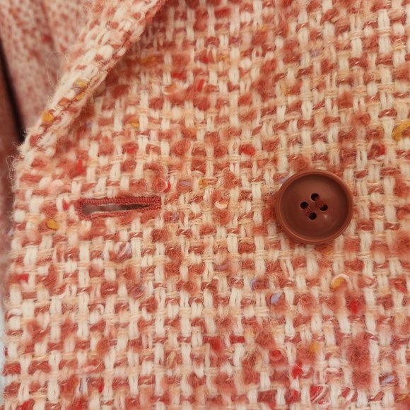 J. Crew Daphne Topcoat in Italian Tweed Faded Guava Size 0 pink barbie - Picture 15 of 15